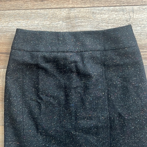 Women’s Wool Black and Rainbow Speckled Talbots Skirt - Picture 3 of 5